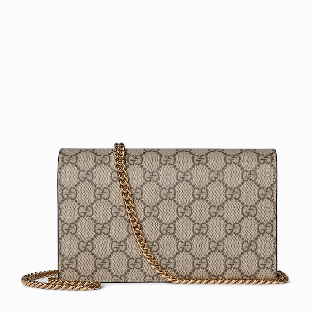 GG Marmont bi-color wallet on chain
