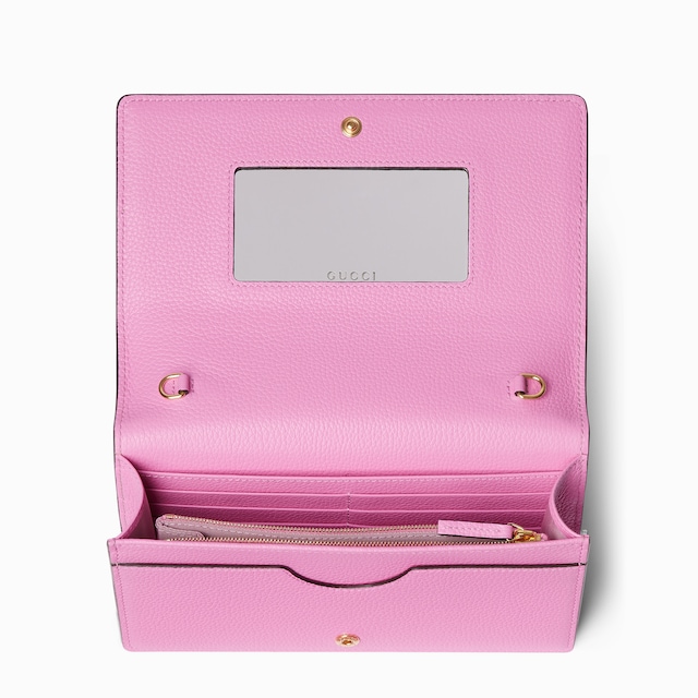 GG Marmont bi-color wallet on chain