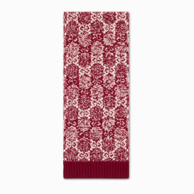 Children's GG wool jacquard scarf
