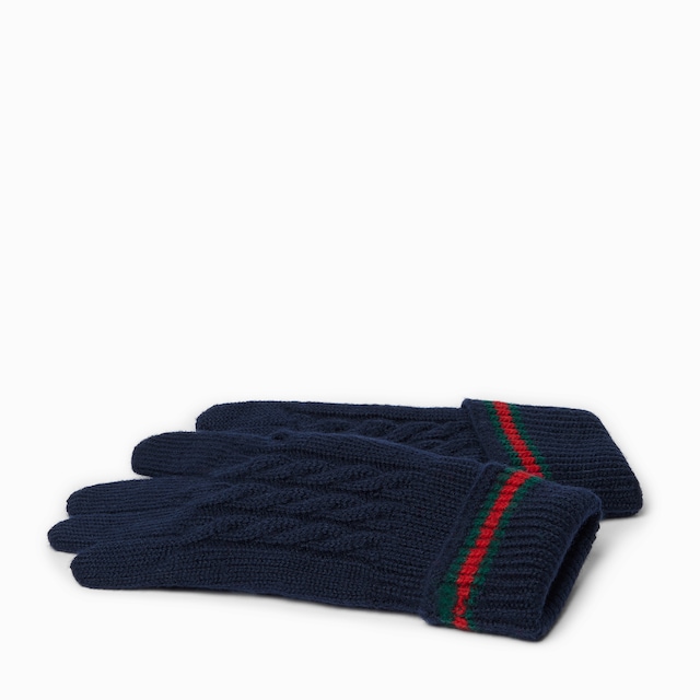 Gants pour enfant en laine avec bande Web