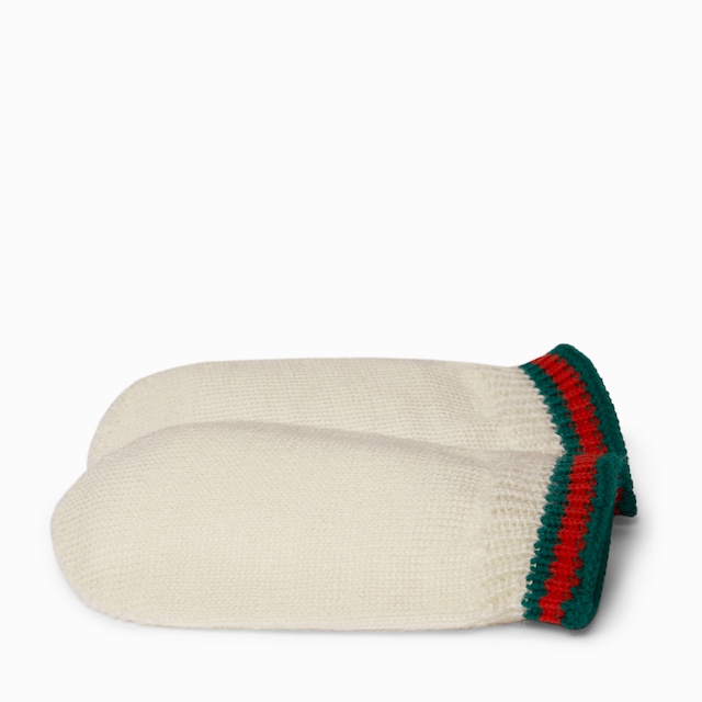 Baby wool mittens with Web