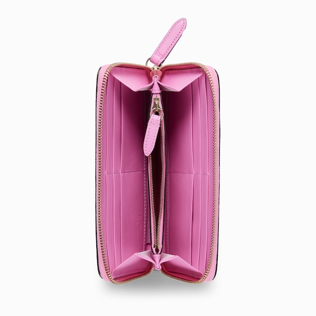 Portefeuille zippé avec imprimé