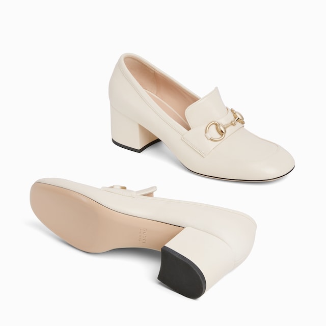 Women's loafer pump with Horsebit