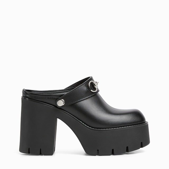 Women's platform mule with Horsebit