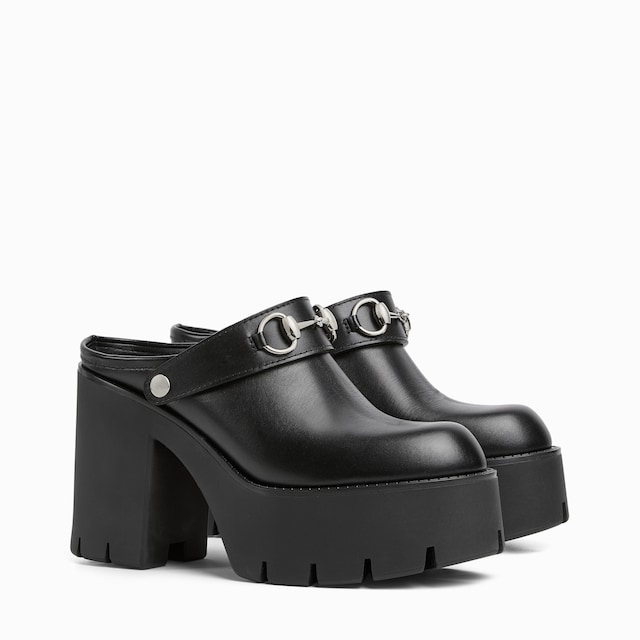 Women's platform mule with Horsebit