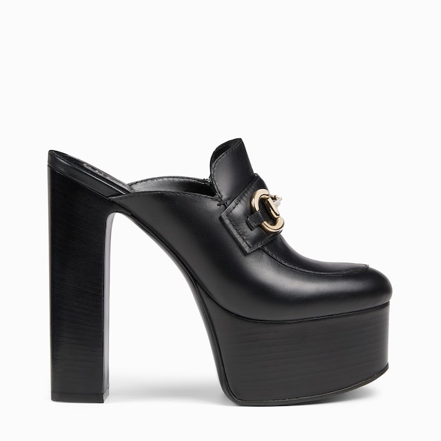 Women's platform mule with Horsebit