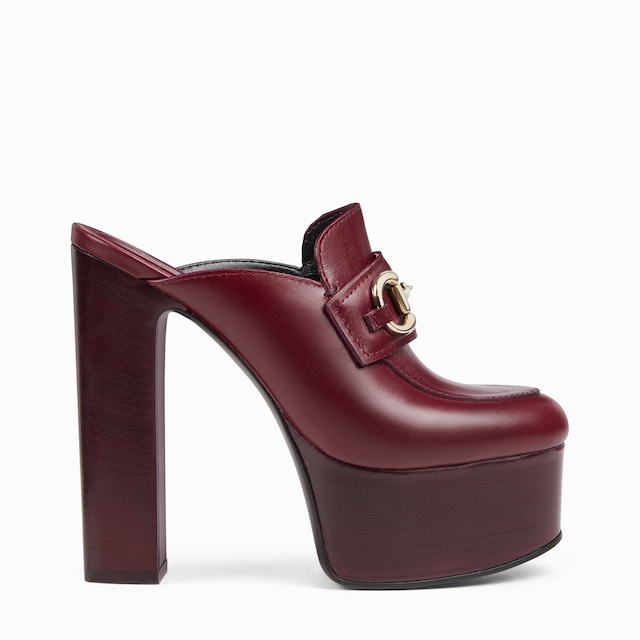 Women's platform mule with Horsebit