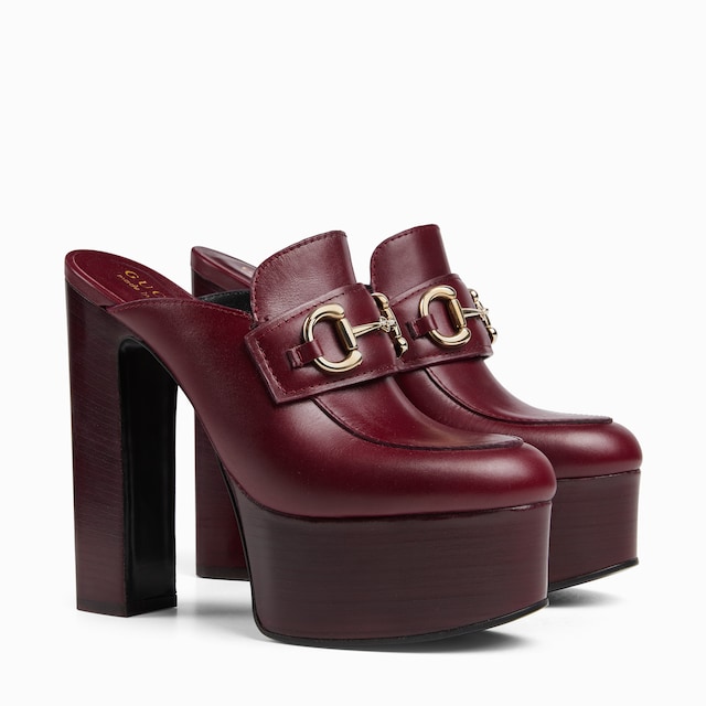 Women's platform mule with Horsebit