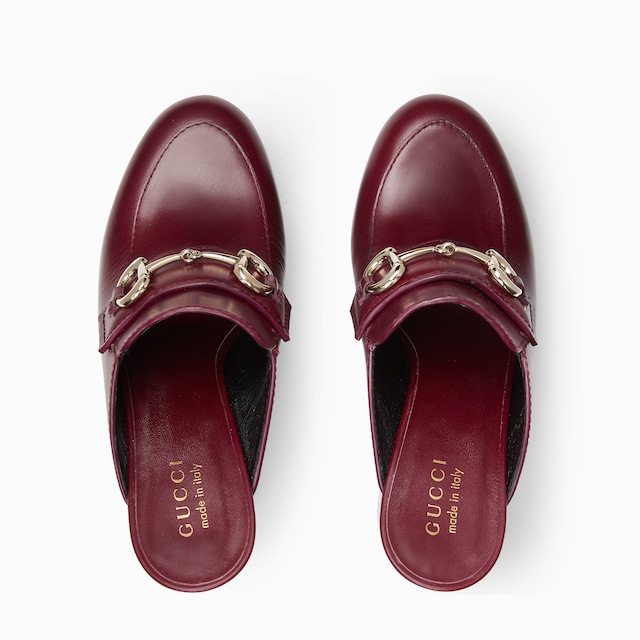 Women's platform mule with Horsebit