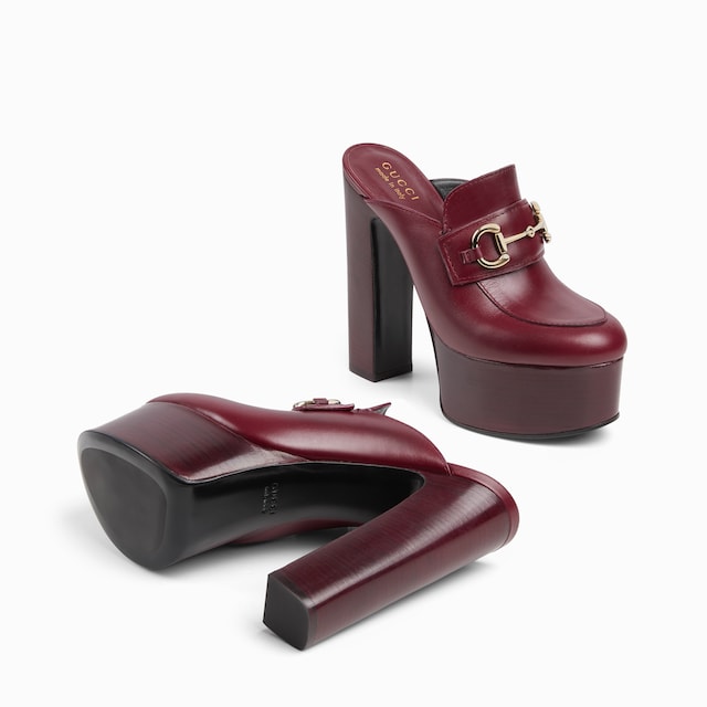 Women's platform mule with Horsebit