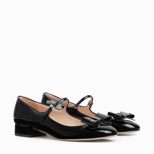 ꧁GUCCI ꧂バレーシューズ スタッズ付き37½ リボン　フラットシューズ org.jpg