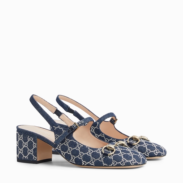 Women's GG crystal pump with Horsebit