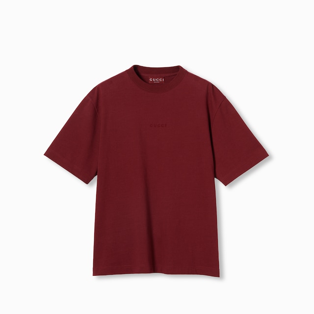 Cotton jersey T-shirt with embroidery