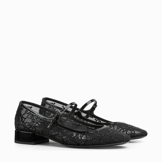 Women's GG crystal ballet flat 