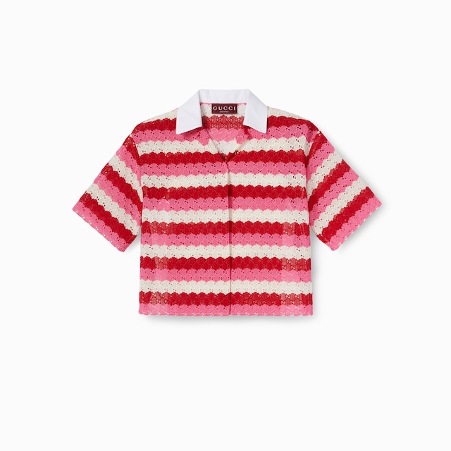 GG macramé shirt