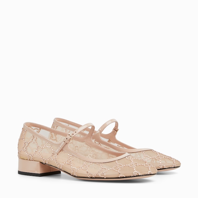 Women's GG crystal ballet flat 