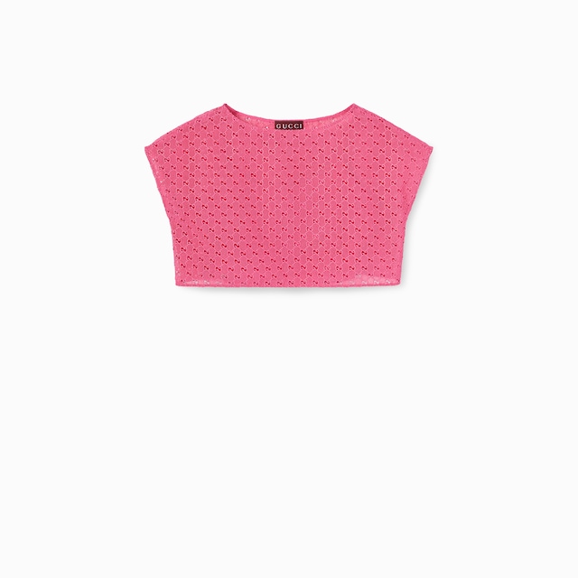 GG macramé top