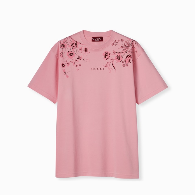 Soft cotton jersey T-shirt with print
