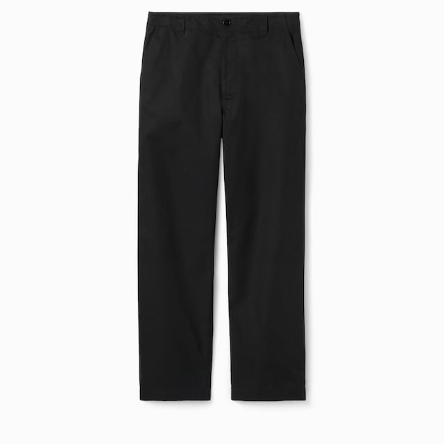 Pantalone in twill di cotone con dettaglio Web