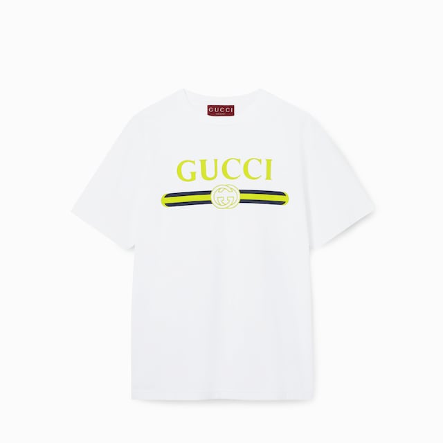 プリント コットンジャージー Tシャツ
