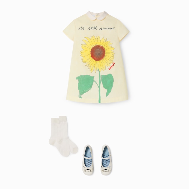Children's printed cotton dress