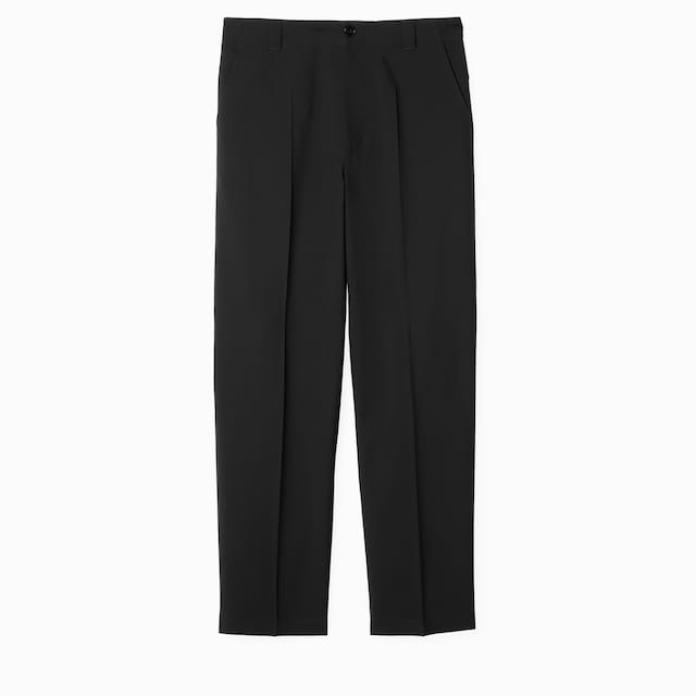 Pantalone in gabardina di lana con ricamo