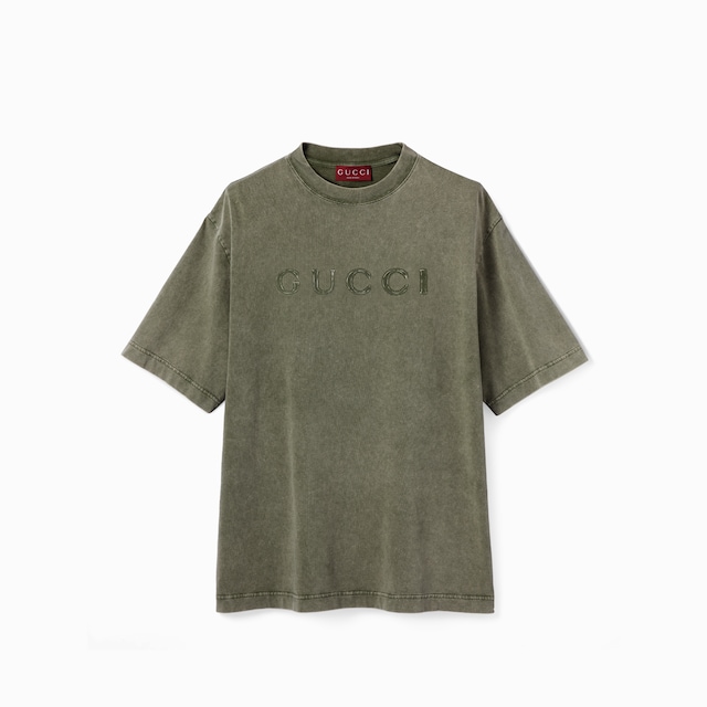 プリント コットンジャージー Tシャツ