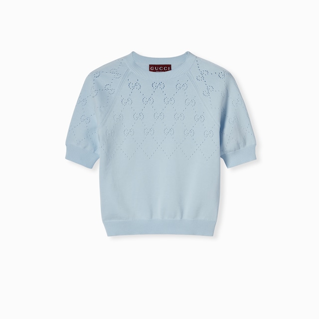 GG cotton crewneck top