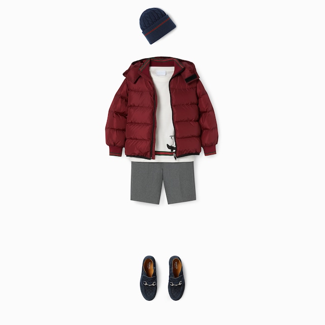 Children's padded nylon jacket