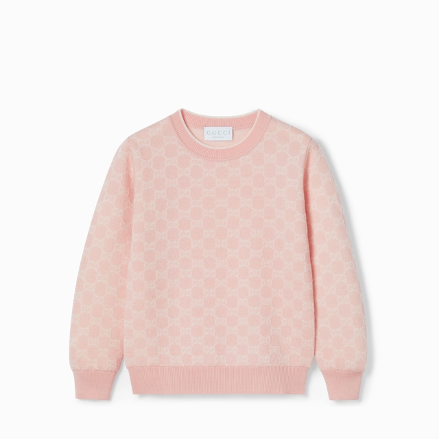 Children's GG wool jacquard sweater