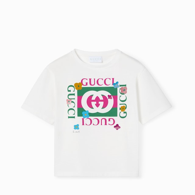 Children's cotton T-shirt with print