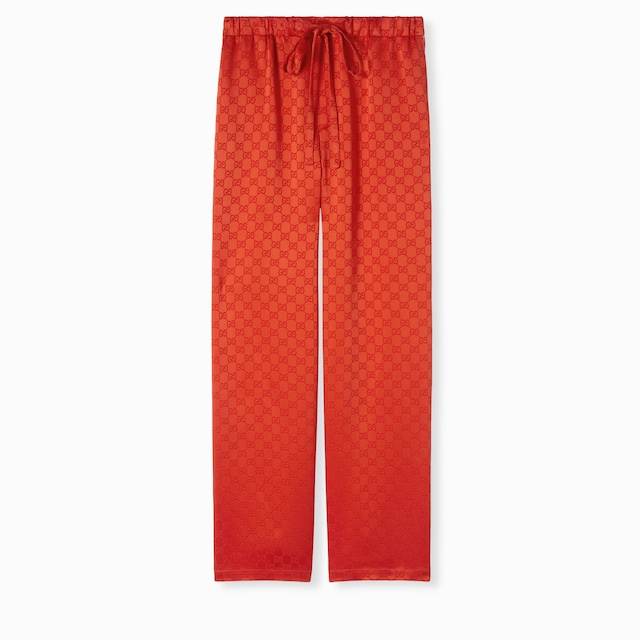 Pantalon en satin GG
