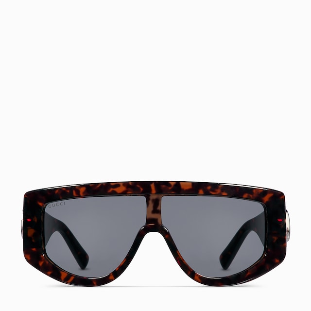 GUCCI sunglasses サングラス E1K ユニセックス BLACK Rectangular frame sunglasses in black injection | GUCCI® US