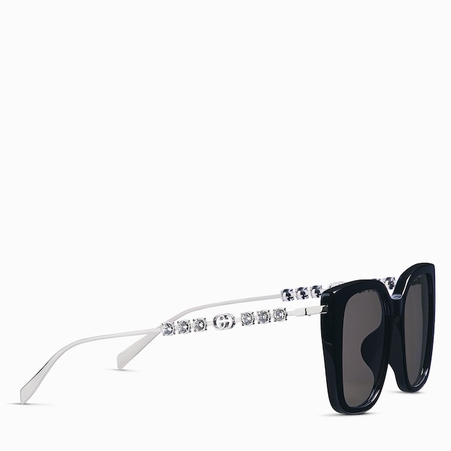 【極美品】GUCCI　バンブー　シェリーライン　サングラス　スクエア　黒　ケース レディース ハイブランド スクエアサングラス | GUCCI® JP