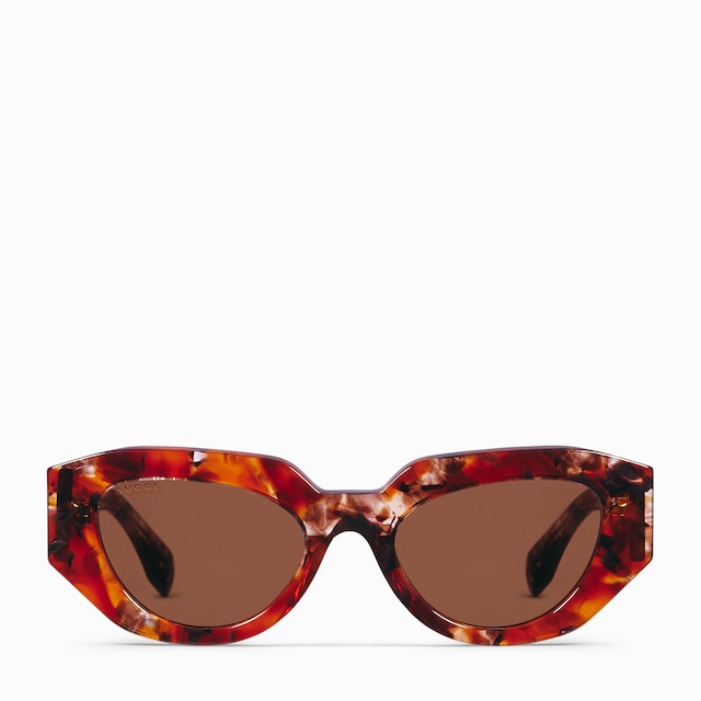 GUCCI サングラス キャットアイ 赤 美品】GUCCI キャットアイ サングラス 赤 - メルカリ