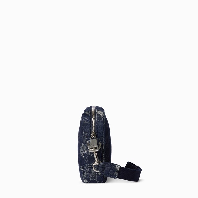 GG denim small crossbody bag