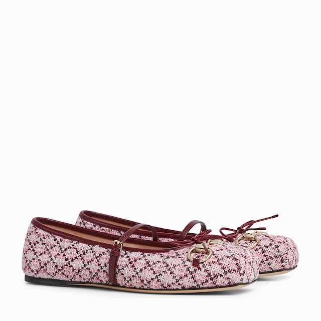 バレエシューズ GUCCI ORIGINAL GG FABRIC BALLERINAS Gucci GG Ballerina Leather Shoes - Runway Catalog