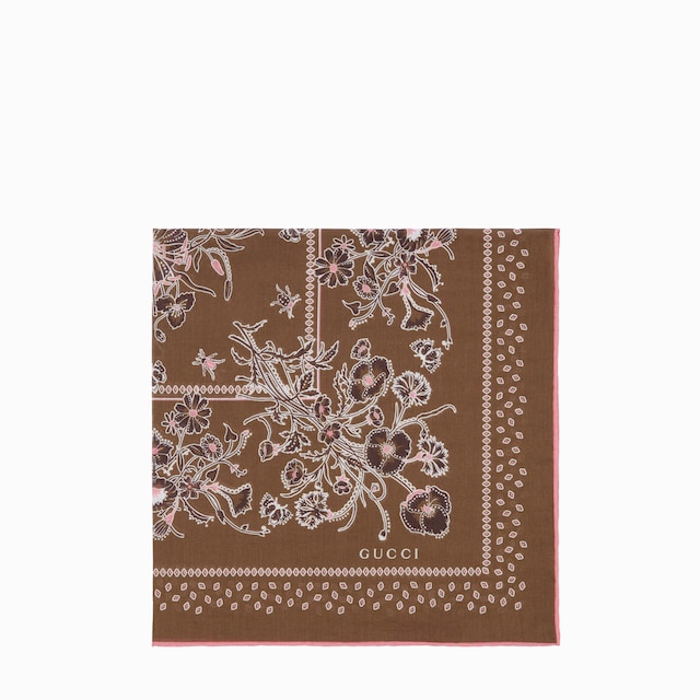 Printed cotton pocket square