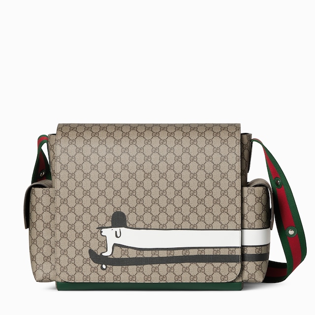 Large printed GG changing bag