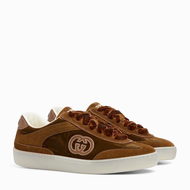 【関税&送料込】Gucci Gucci 2.0 Sneakers Women's Gucci 2.0 sneaker in grey and Rosso Ancora mesh and