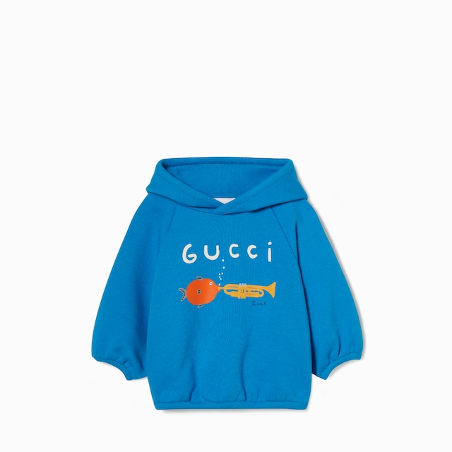 Baby cotton sweatshirt with print