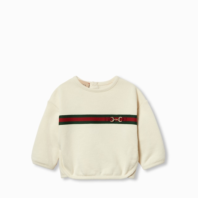 Baby cotton sweatshirt with Web