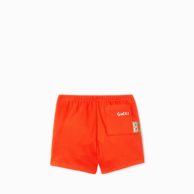 Baby embroidered cotton shorts