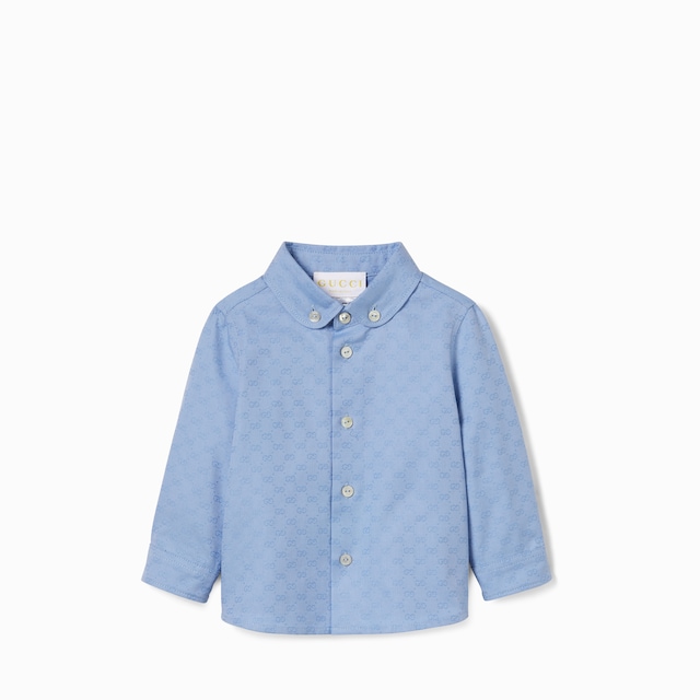 Baby Oxford cotton GG shirt