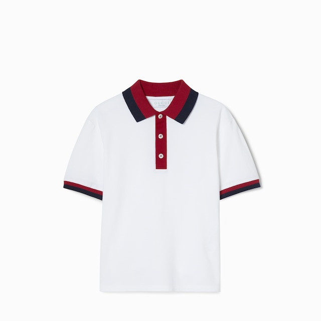 Children's cotton polo shirt