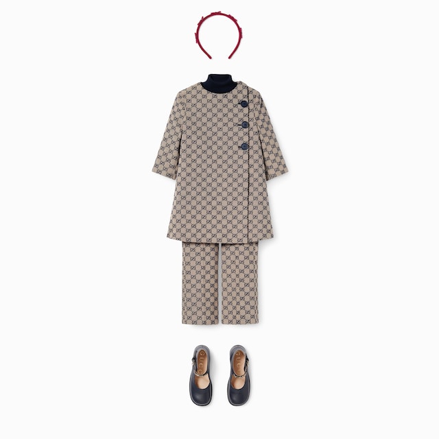 Children's GG canvas coat