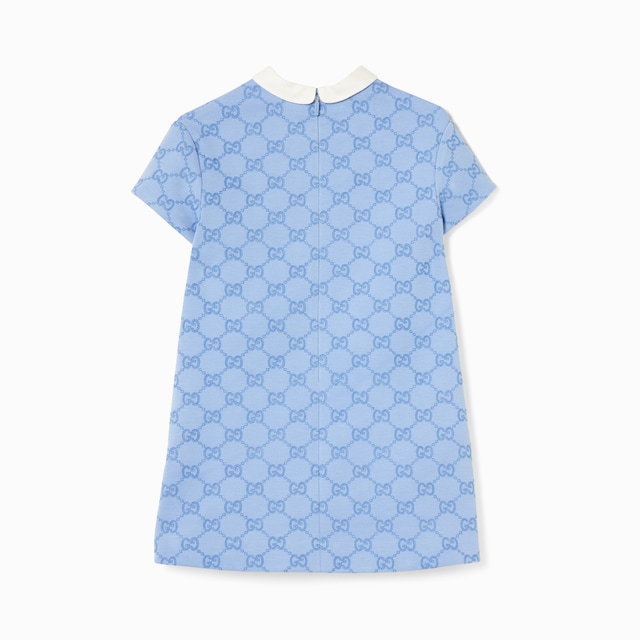 Children's embroidered jersey dress