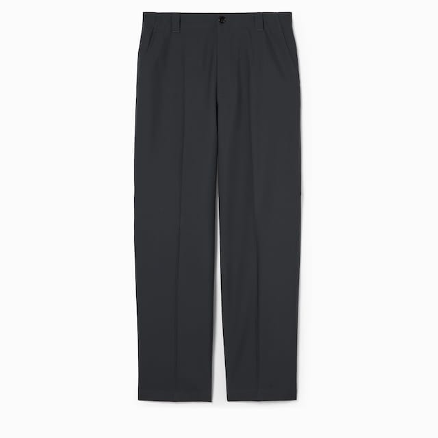 Pantalone in twill di lana con ricamo