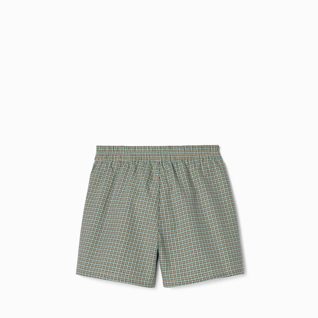 Children's check cotton shorts