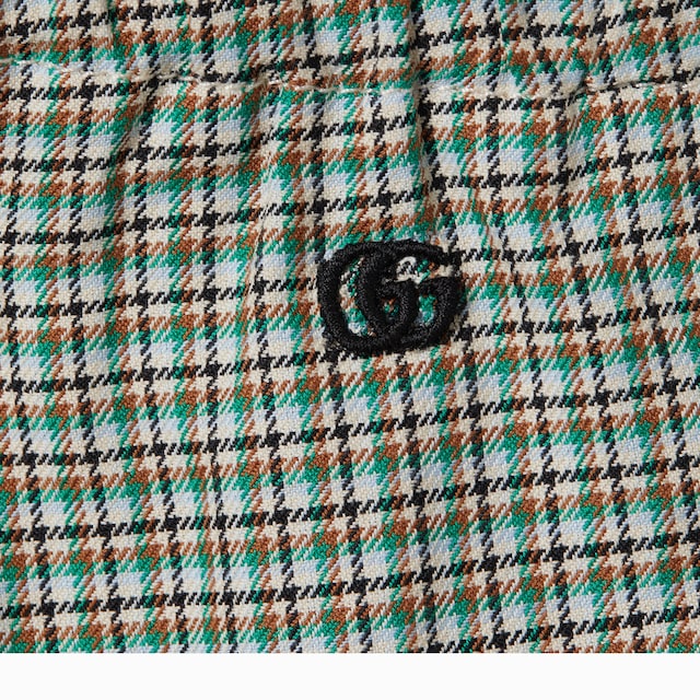 Baby check cotton shorts